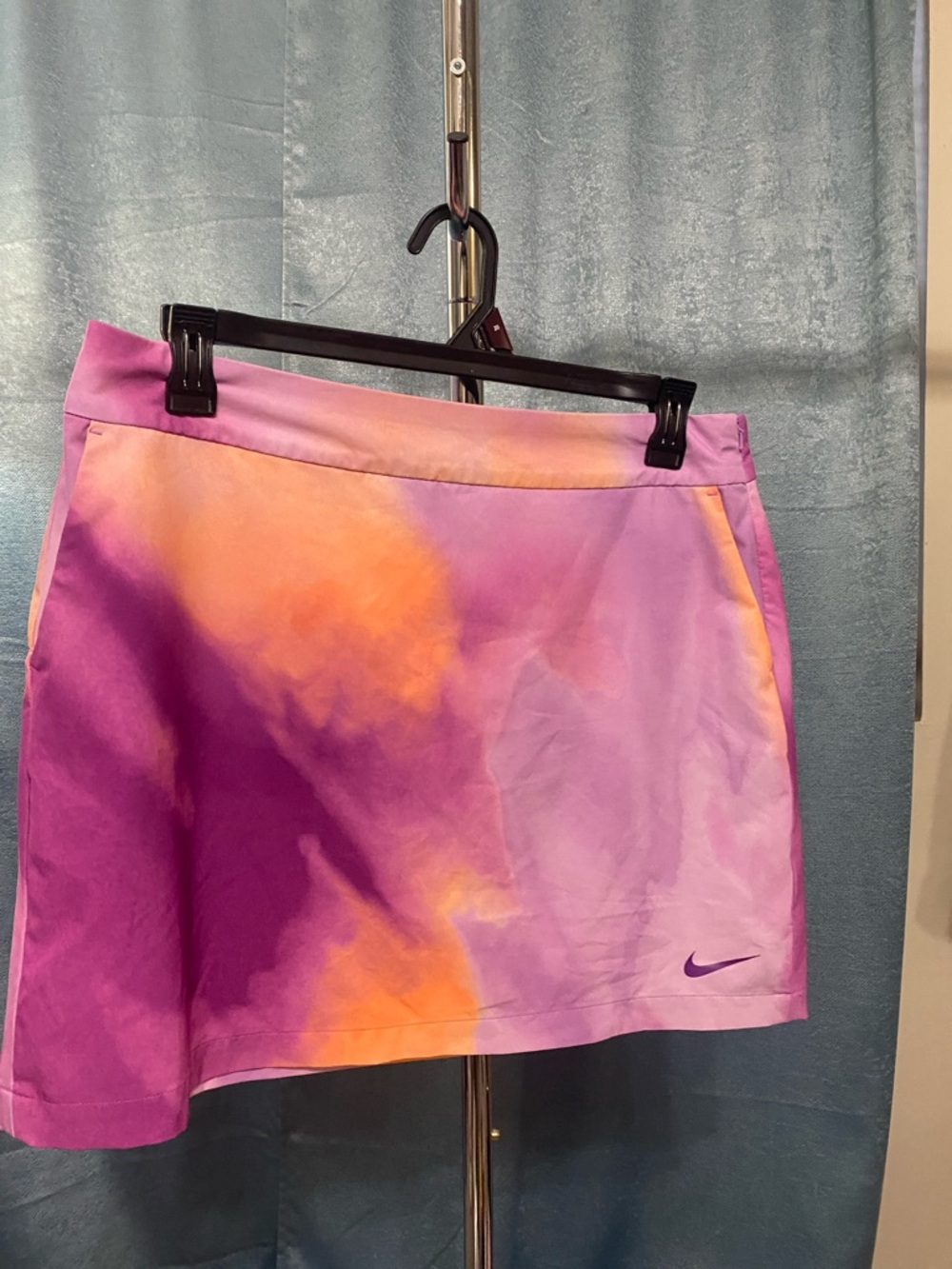 Nike Golf Purple & Orange Tie-Dye Skirt with Separate Shorts that go with it